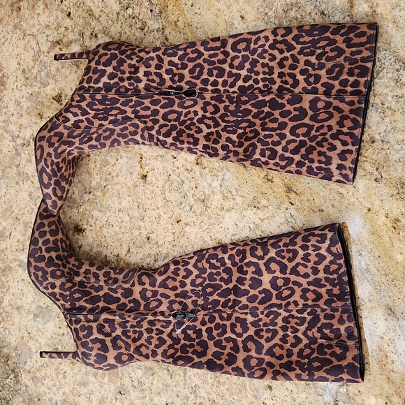 Nine West Animal Leopard Cheetah Print Knee-High Boots. NEW - Picture 13 of 16